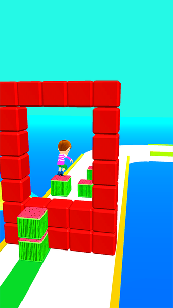 Cube Tower Stack 3D - Gameplay image of android game