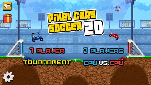 Pixel Cars. Soccer - Gameplay image of android game