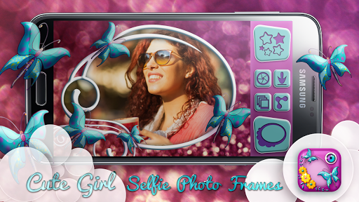 Cute Girl Selfie Photo Frames - عکس برنامه موبایلی اندروید