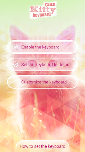 Cute Kitty Keyboard - Image screenshot of android app