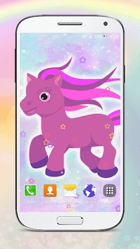 Cute Pony Live Wallpapers - Image screenshot of android app