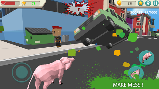 Crazy Pig Simulator - Gameplay image of android game