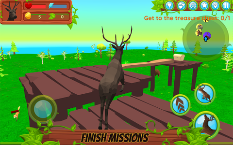 Deer Simulator - Gameplay image of android game