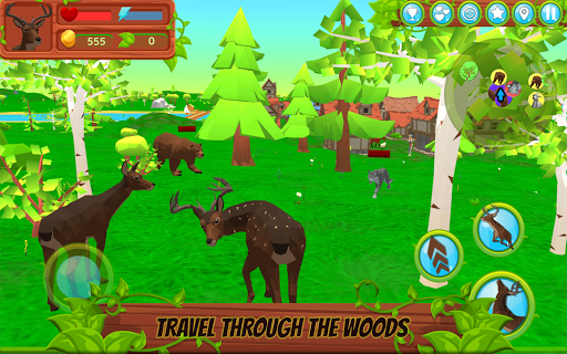 Deer Simulator - Gameplay image of android game