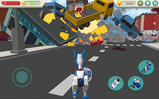 Robot Dog City Simulator - Image screenshot of android app