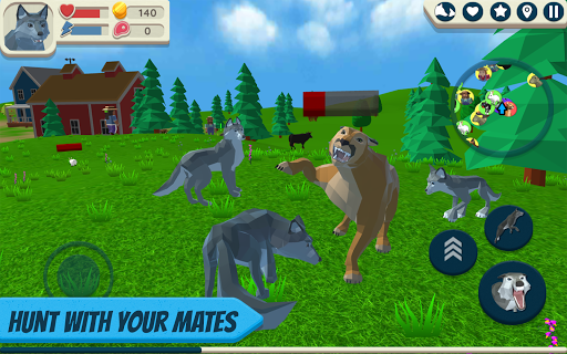 Wolf Simulator: Wild Animals 3 - عکس بازی موبایلی اندروید