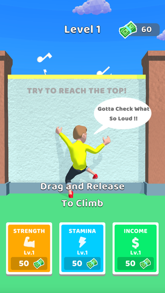 Climb High 3D - Gameplay image of android game