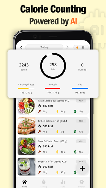 FoodCalAI - AI Calorie Counter - Image screenshot of android app