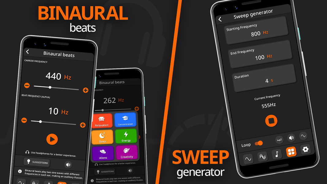 Frequency Sound Generator - عکس برنامه موبایلی اندروید