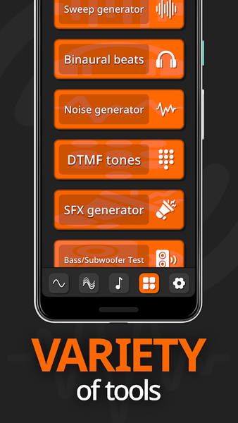 Frequency Sound Generator - عکس برنامه موبایلی اندروید