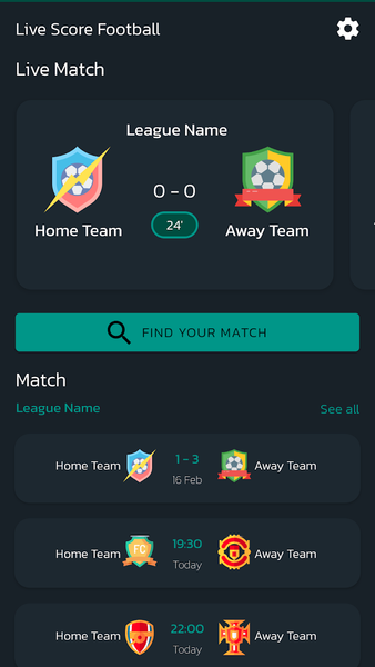 Foot ball sale live scores
