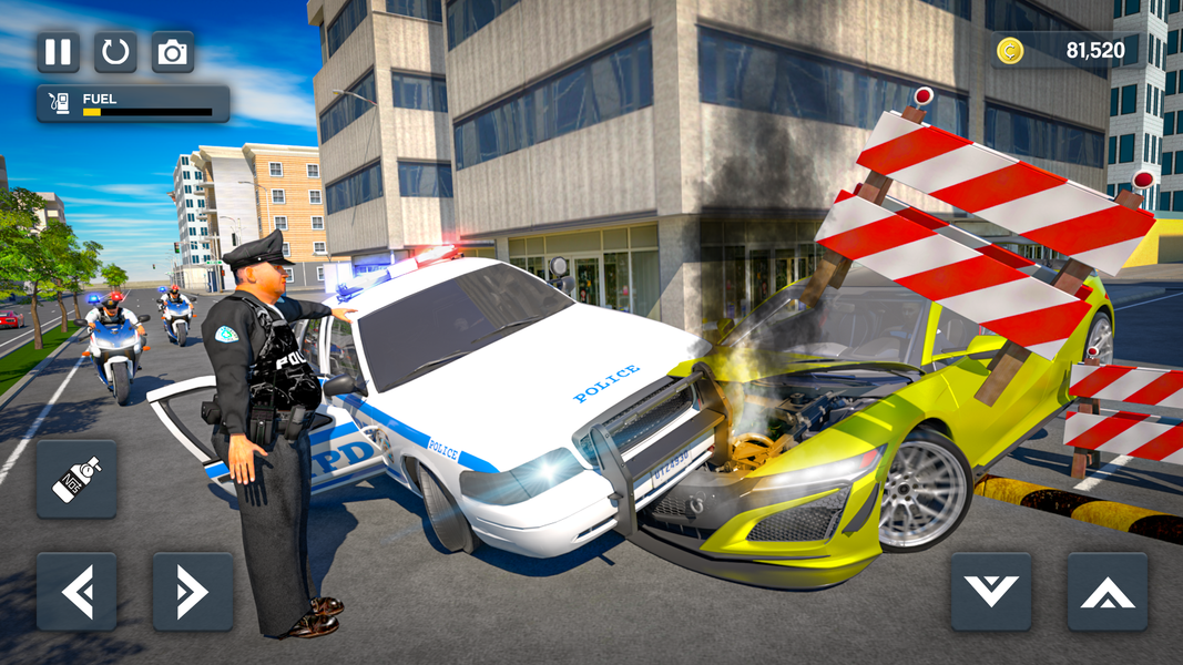 Police Bike Stunt Race Game - Gameplay image of android game