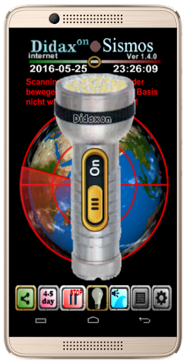 Earthquake news alert alarm - Image screenshot of android app