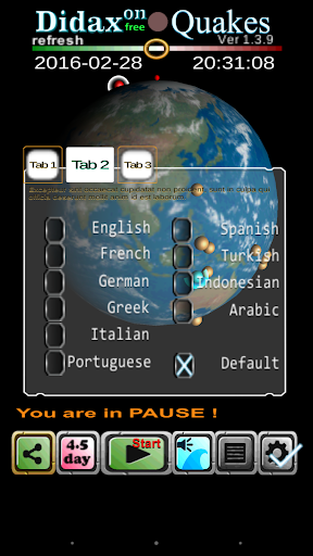 Earthquake news alert alarm - Image screenshot of android app