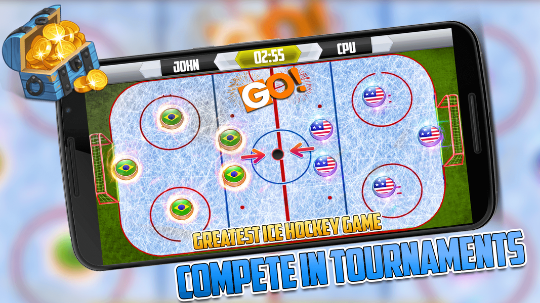 Ice Hockey Stars - Gameplay image of android game