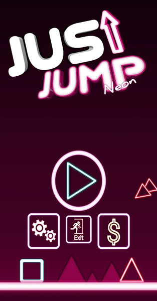 Just Jump Neon - Gameplay image of android game