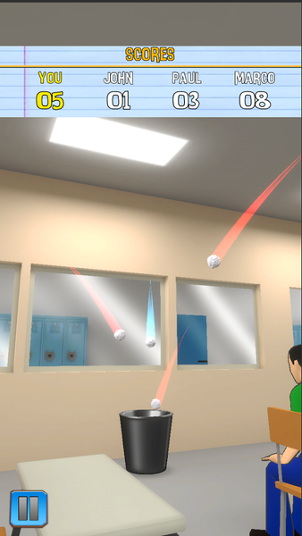 School Paper Throw - عکس بازی موبایلی اندروید