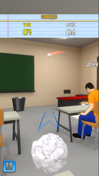 School Paper Throw - عکس بازی موبایلی اندروید