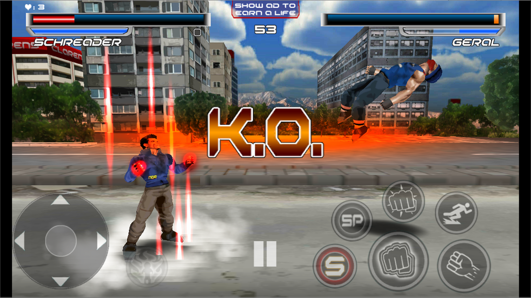 Fist of blood: FightForJustice - Gameplay image of android game