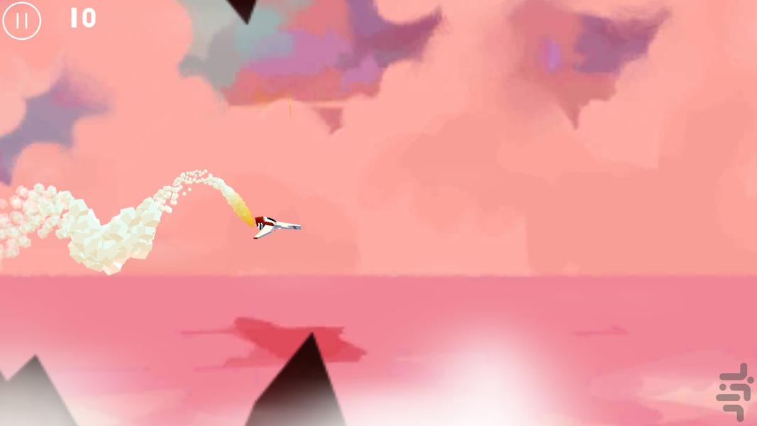 پرواز بر فراز آسمانها - Gameplay image of android game