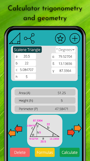 Geometry solver & Trig solver - Image screenshot of android app