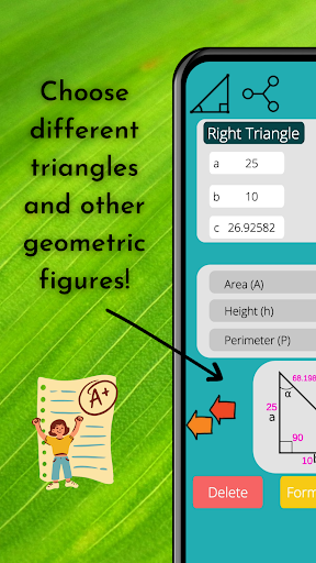 Geometry solver & Trig solver - Image screenshot of android app