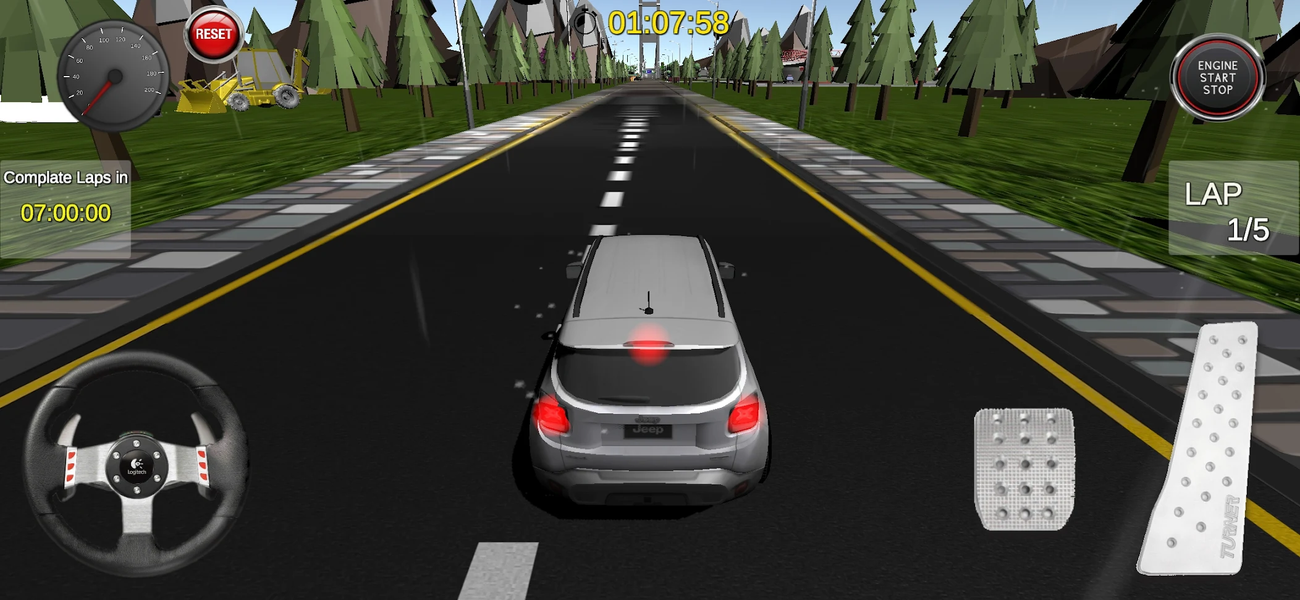 Orcan Car Race - Gameplay image of android game
