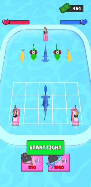 Merge Sharks - Gameplay image of android game
