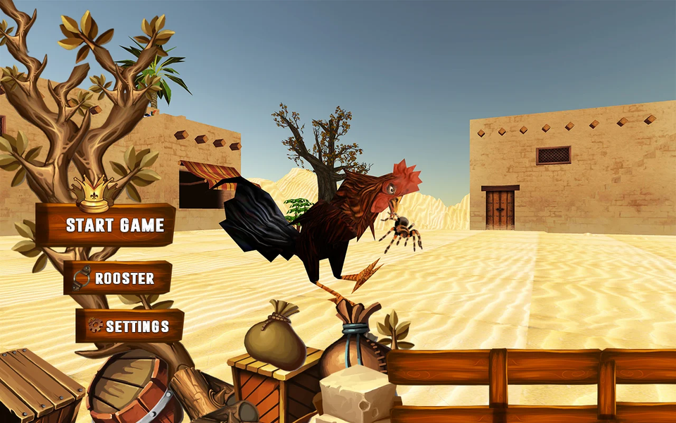 Street Rooster Fight Kung Fu - Gameplay image of android game