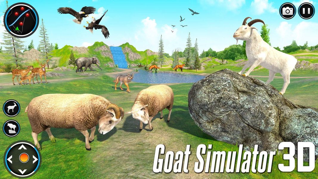 Mad Goat Simulator: Goat Games - Gameplay image of android game