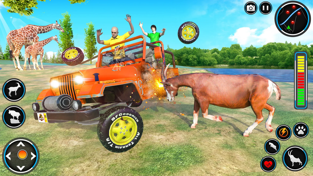 Mad Goat Simulator: Goat Games - Gameplay image of android game