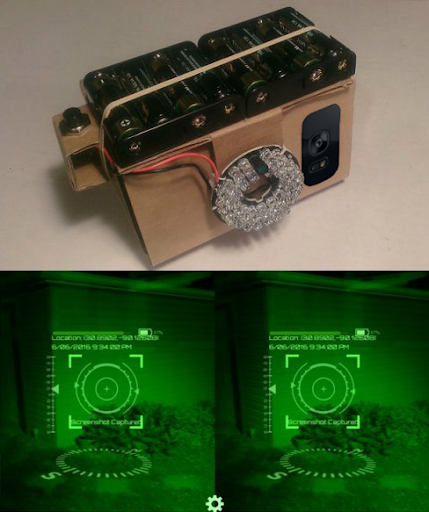 VR Night Vision for Cardboard (NVG Simulation) - Image screenshot of android app