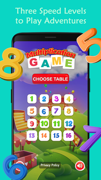 Multiplication Game - Gameplay image of android game