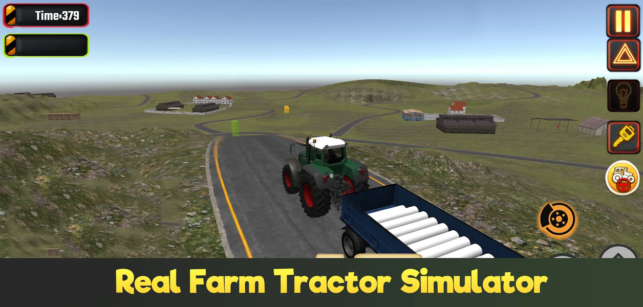 Real Farm Tractor Simulator - Gameplay image of android game