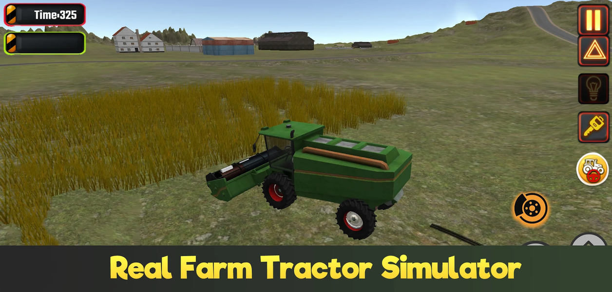 Real Farm Tractor Simulator - Gameplay image of android game