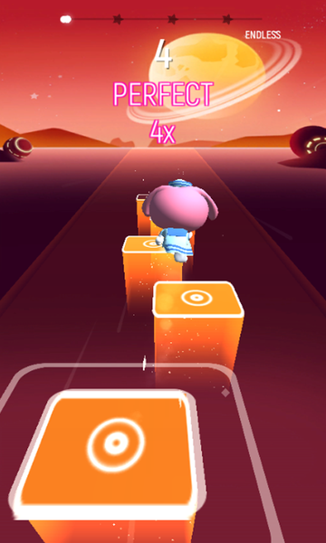 Tiles Music Kuromi Hop Sanrio - Gameplay image of android game