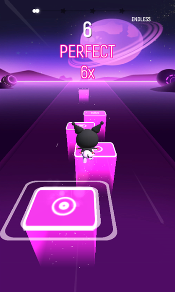 Tiles Music Kuromi Hop Sanrio - Gameplay image of android game