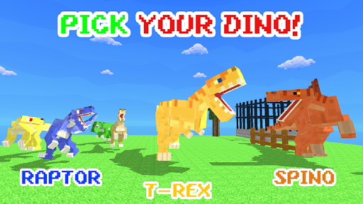 Blocky Dino Park Apex Arena - Gameplay image of android game