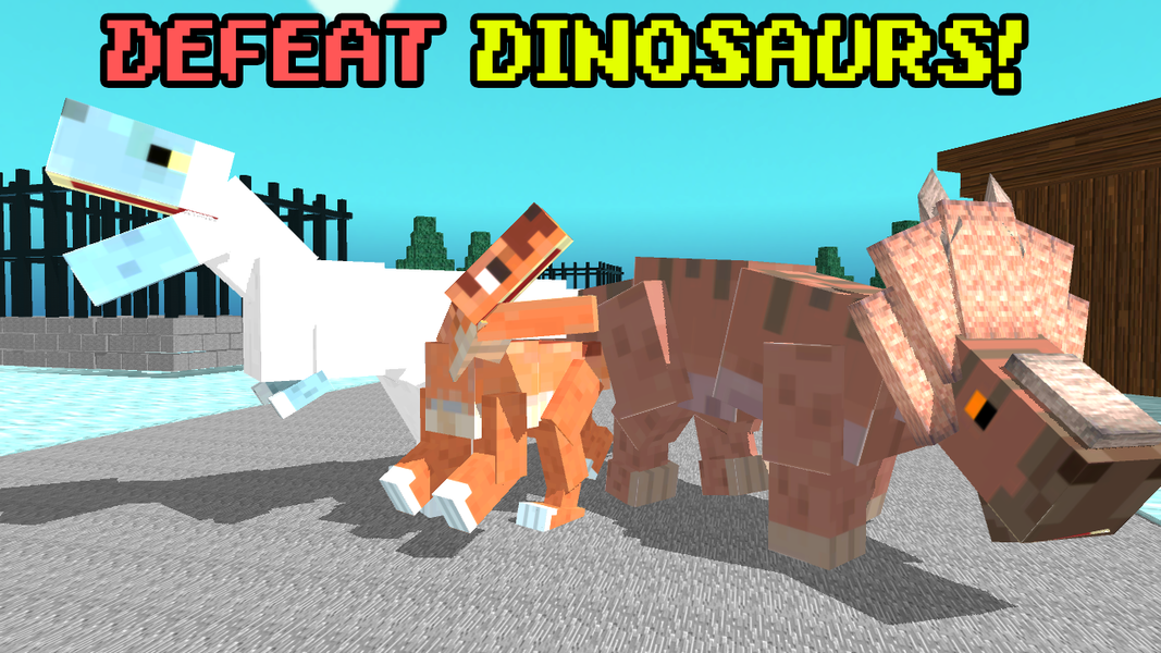 Blocky Dino Park Ice Age Arena - عکس بازی موبایلی اندروید