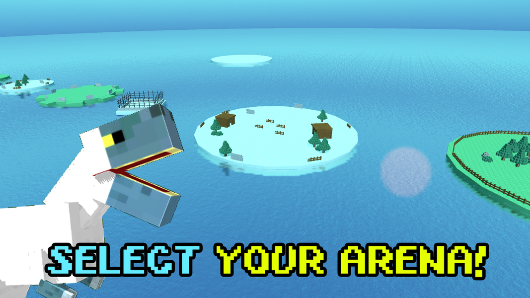 Blocky Dino Park Ice Age Arena - Gameplay image of android game