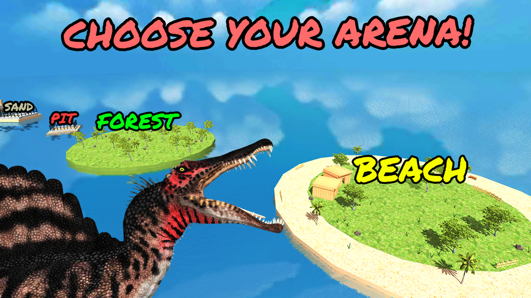 Dino Battle Arena Fallen World - Gameplay image of android game