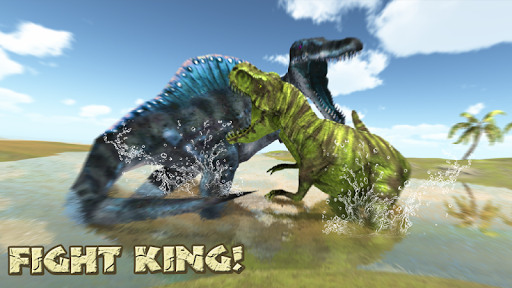 Hungry Spino Coastal Dino Hunt - Gameplay image of android game