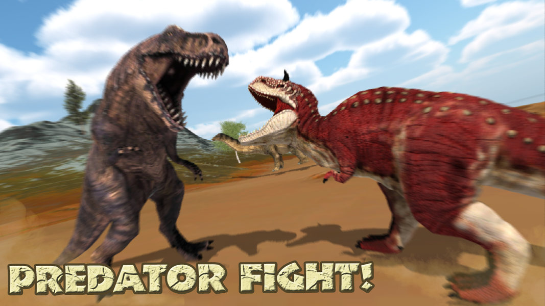 Hungry T-Rex Island Dino Hunt - Gameplay image of android game