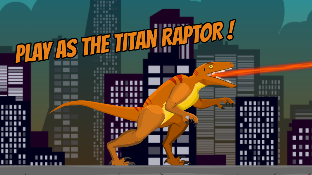 Hybrid Titan Raptor Rampage - Gameplay image of android game