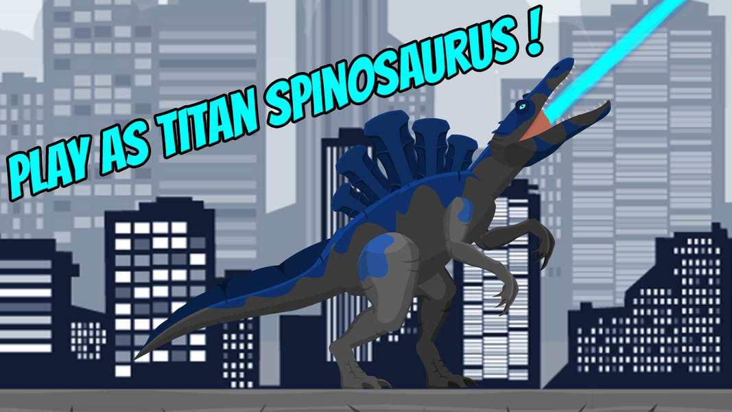Hybrid Titan Spino Rampage - Gameplay image of android game