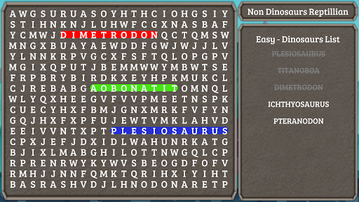 Dinosaur Name Search - عکس بازی موبایلی اندروید