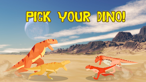 T-Rex Fights Carnotaurus - Gameplay image of android game