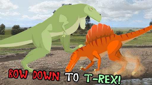 T-Rex Fights Spinosaurus - Gameplay image of android game