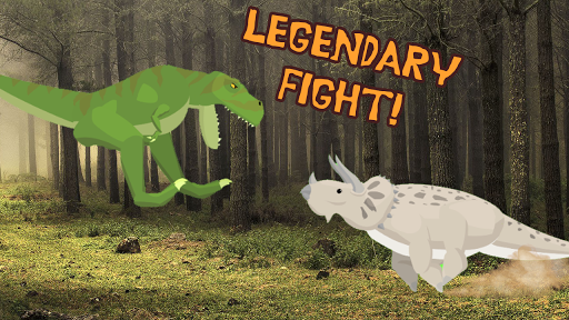 T-Rex Fights Triceratops - Gameplay image of android game