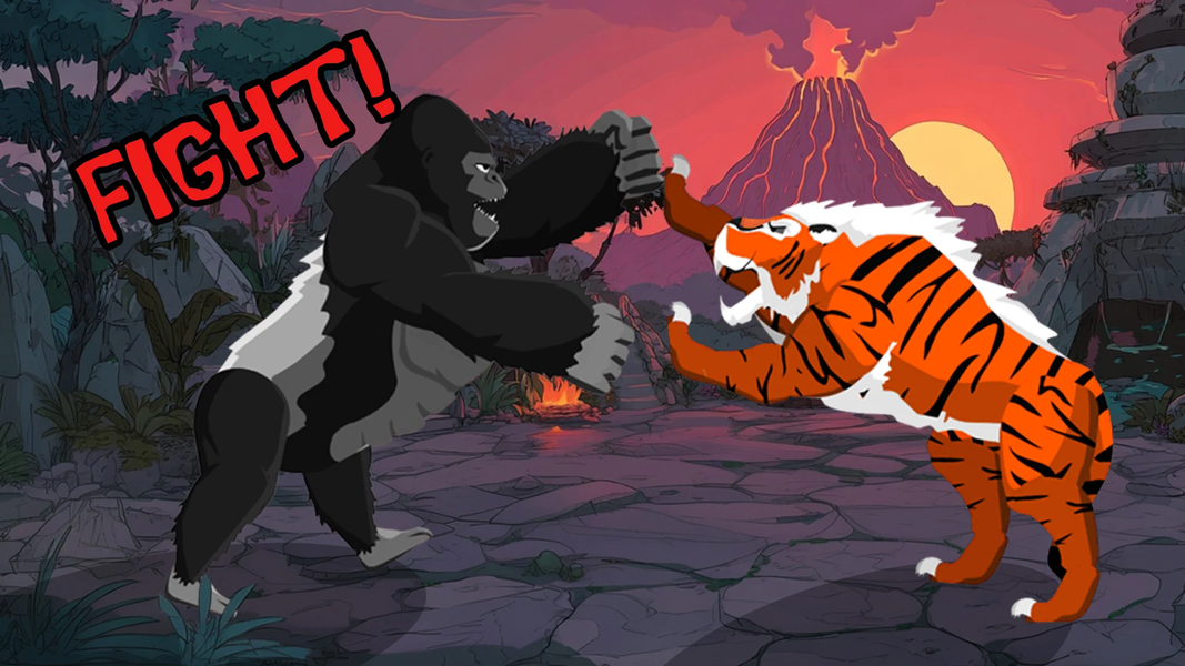 Gorilla Fights Jungle Animals - عکس بازی موبایلی اندروید